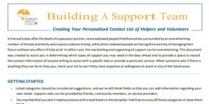 Building a Support Team