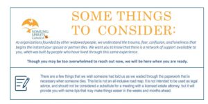 Newly Widowed Checklist