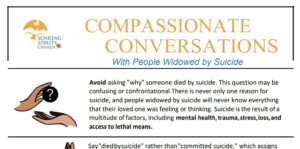 Compassionate Conversations with People Widowed by Suicide